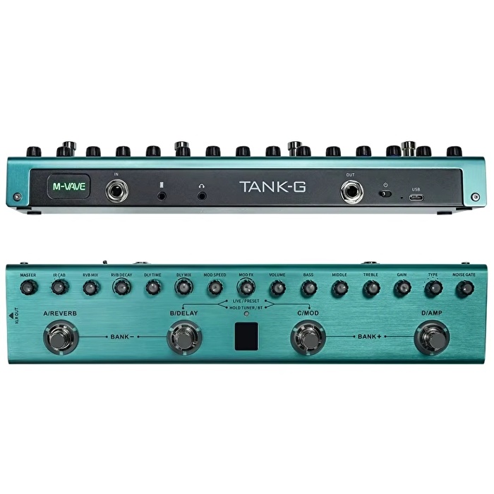 M-Vave TANK G Elektro Gitar Efekt Prosesörü